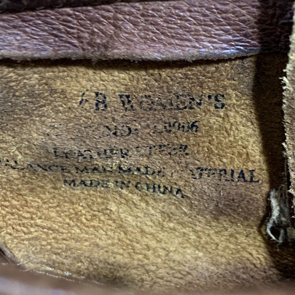 Justin Women’s Size 6B Brown Leather Kiltie Riding Roper Boots Oil-Resistant - Picture 12 of 13